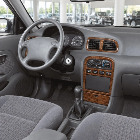 Kia Clarus 1998-Actualidad kit 3D de molduras interiores para salpicadero 14 piezas