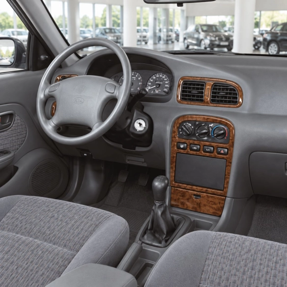 Kia Clarus 1998-UP 3D Interior Dashboard Trim Kit Dash Trim Dekor 14-Parts
