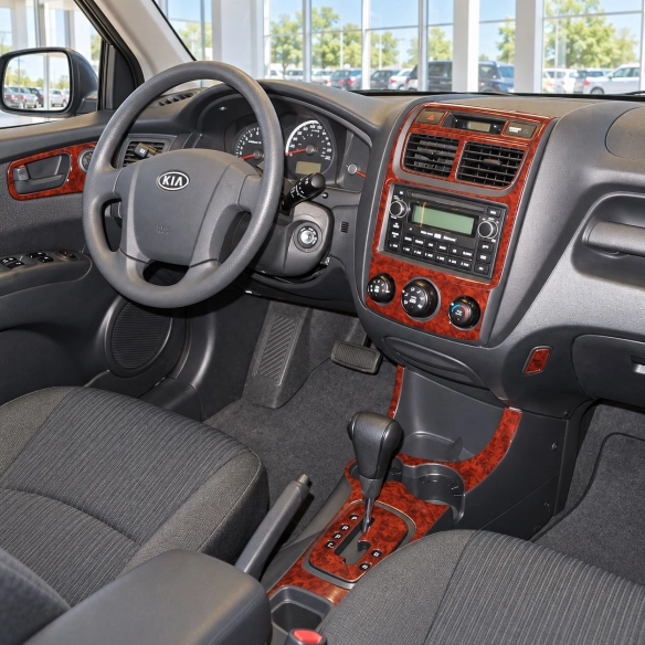 KIA Sportage 2009-2010 Full Set Interior Dashboard Trim Kit Dash Trim Dekor