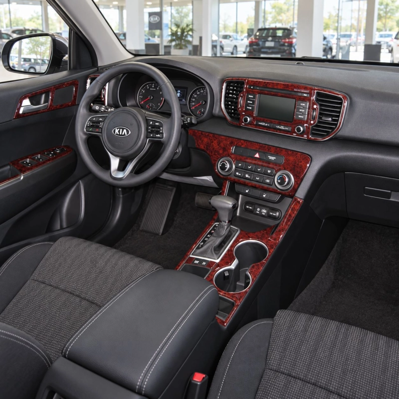 Kia Sportage 2011-in poi set completo; con sistema di navigazione kit rivestimento cruscotto e interni 3D