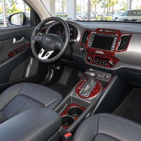 Kia Sportage 2017-2019 Interior Dashboard Trim Kit Dash Trim Dekor 18 Parts