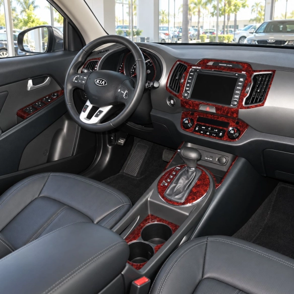 Kia Sportage 2017-2019 Interior Dashboard Trim Kit Dash Trim Dekor 18 Parts