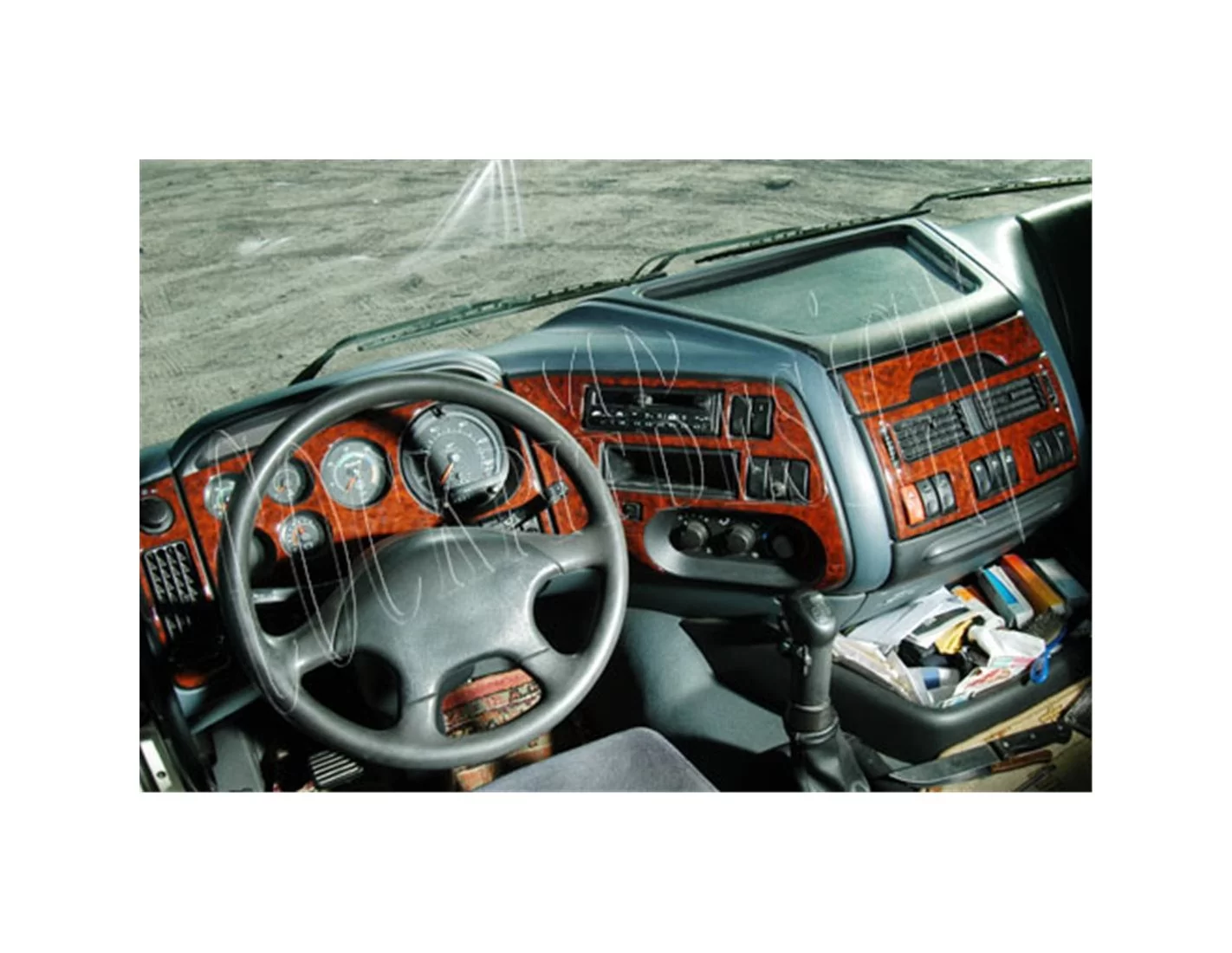 Daf 95 XF 04.1997 Kit Rivestimento Cruscotto all'interno del veicolo Cruscotti personalizzati 12-Decori