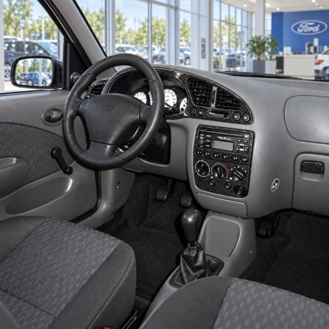 Ford Fiesta 1999-2002 kit 3D de molduras interiores para salpicadero 13 piezas
