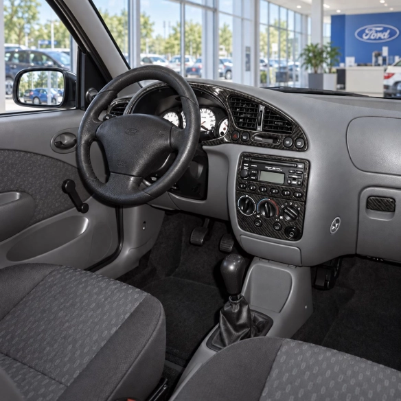 Ford Fiesta 1999-2002 3D kit décoration intérieure tableau de bord 13 pièces