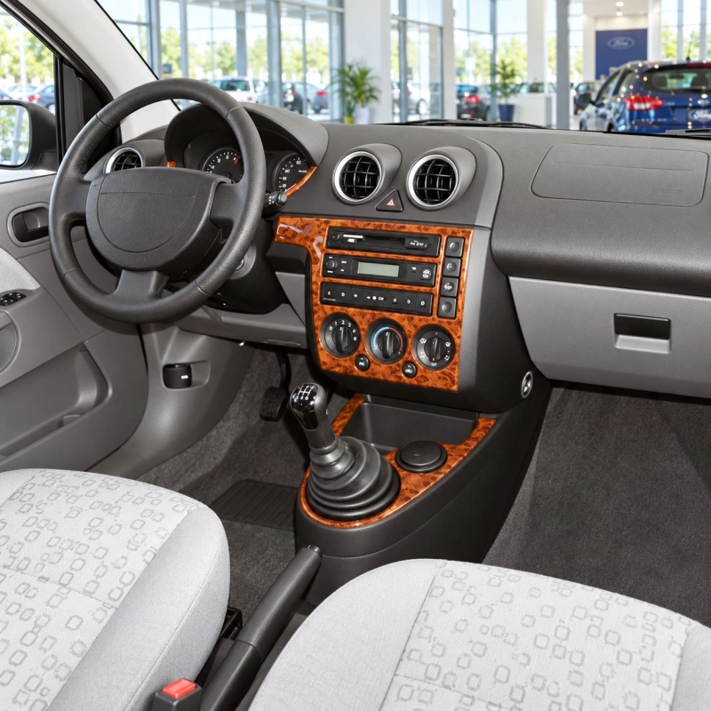 Ford Fiesta 2002-2005 3D kit décoration intérieure tableau de bord 7 pièces
