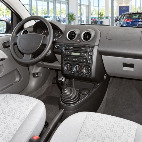 Ford Fiesta 2002-2005 3D Cockpit Dekor Interieurleisten Set 7-teilig
