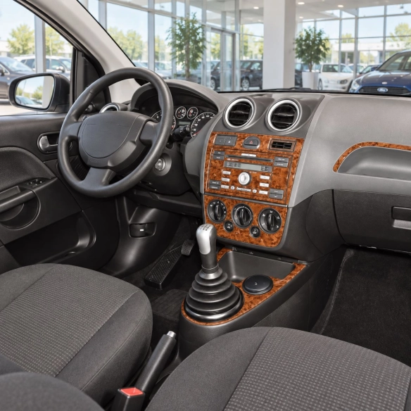 Ford Fiesta 2005-2010 3D interieur dashboard decoratieset dashboard decor 10-delen
