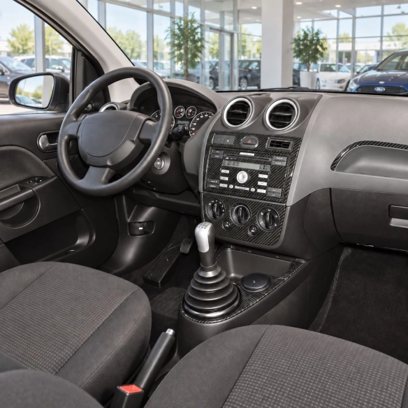 Ford Fiesta 2005-2010 3D interieur dashboard decoratieset dashboard decor 10-delen