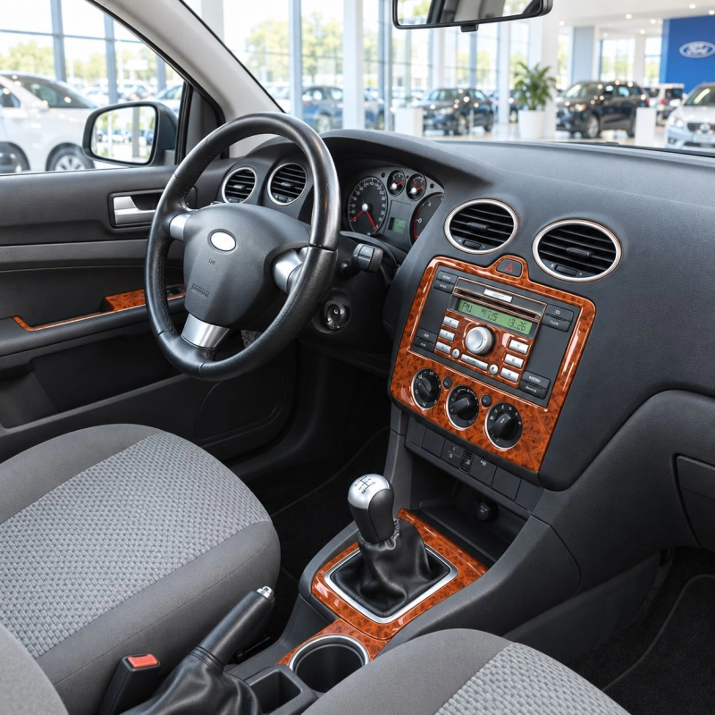 Ford Focus 2004-2010 3D interieur dashboard decoratieset dashboard decor 5-delen