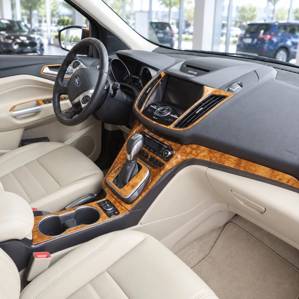 Ford Kuga 2013-UP Full Set, Without NAVI, manual climate control Interior Dashboard Trim Kit Dash Trim Dekor