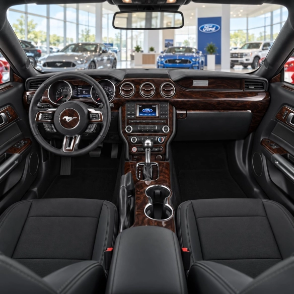 Ford Mustang 2015-2023 kit rivestimento cruscotto e interni 3D 67 pezzi