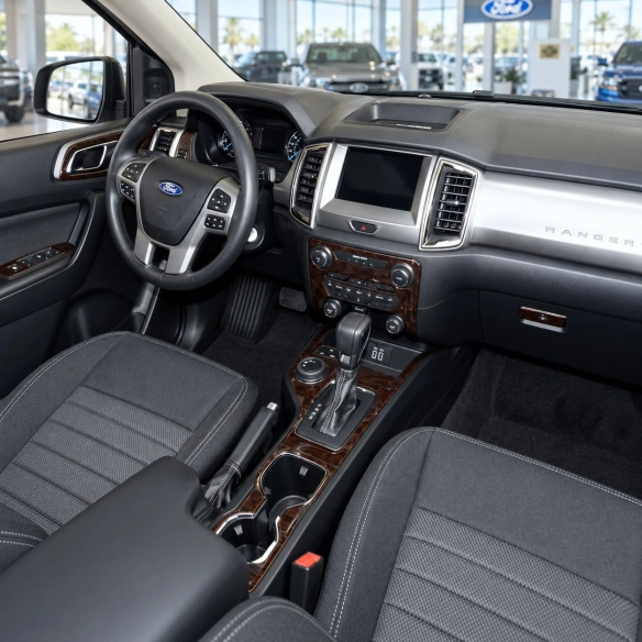 Ford Ranger 2019-2024 Raptor kit 3D de molduras interiores para salpicadero 14 piezas