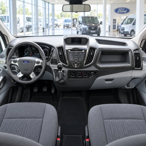 Ford Transit 2014-heute 3D Cockpit Dekor Interieurleisten Set 23-teilig 2