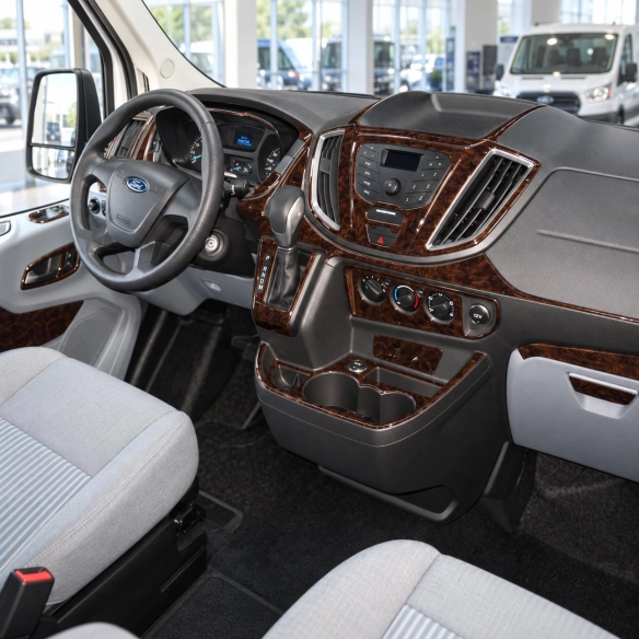 Ford Transit Dlux 2014-Actualidad kit 3D de molduras interiores para salpicadero 20 piezas