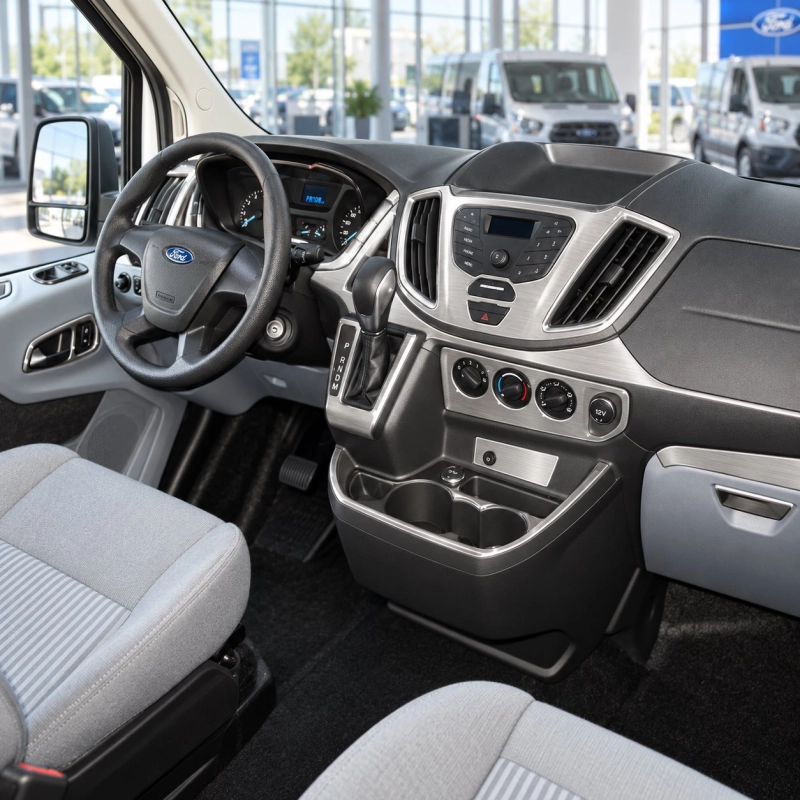 Ford Transit Dlux 2014-heute 3D Cockpit Dekor Interieurleisten Set 20-teilig