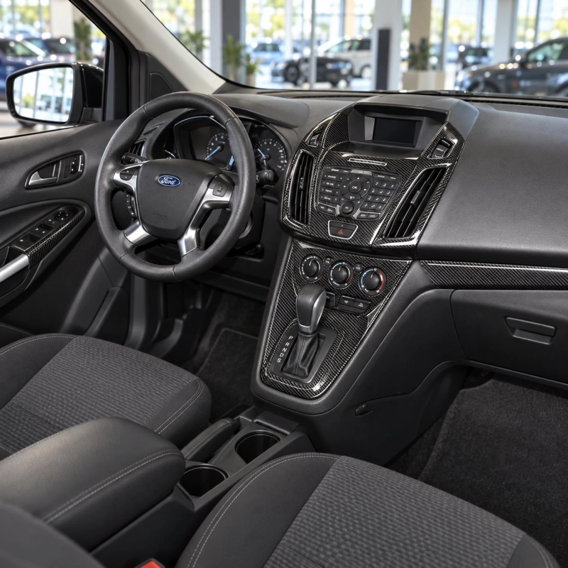 Ford Courier 2014-Actualidad kit 3D de molduras interiores para salpicadero 29 piezas
