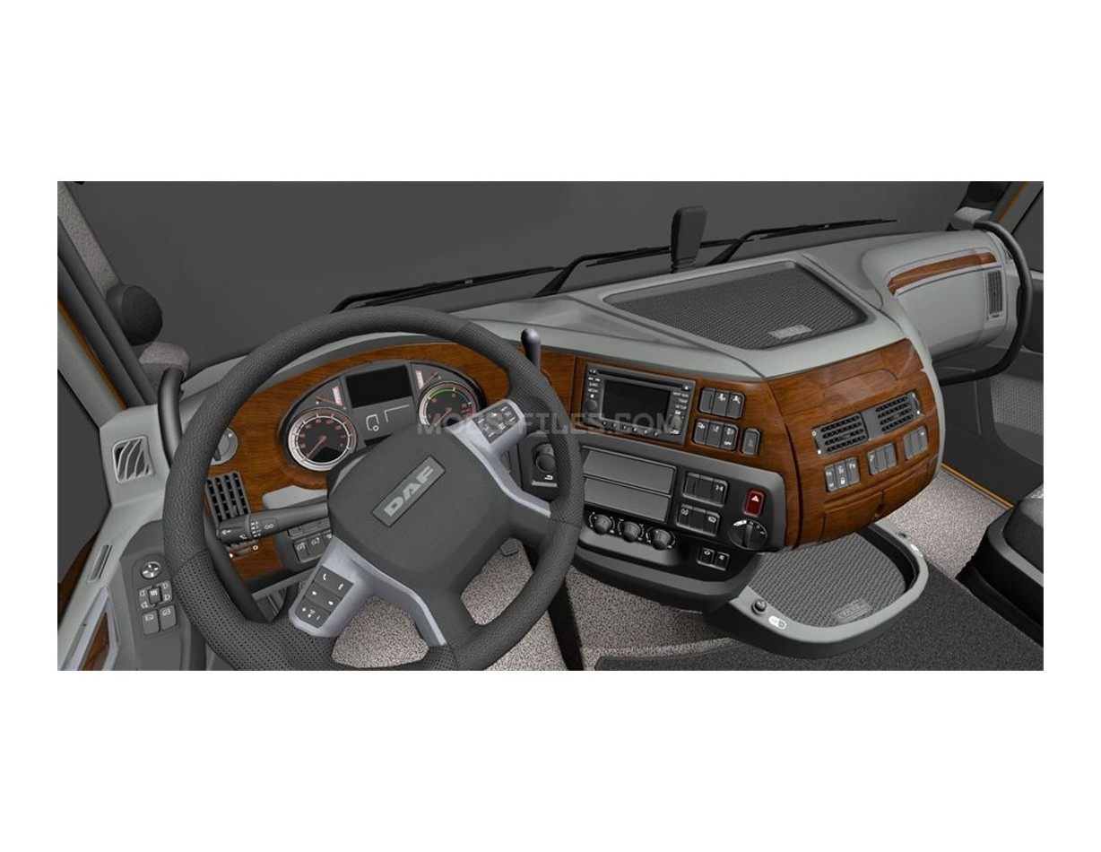 Daf XF 105 2006 Kit la décoration du tableau de bord 13-Pièce - 1 - habillage decor de tableau de bord