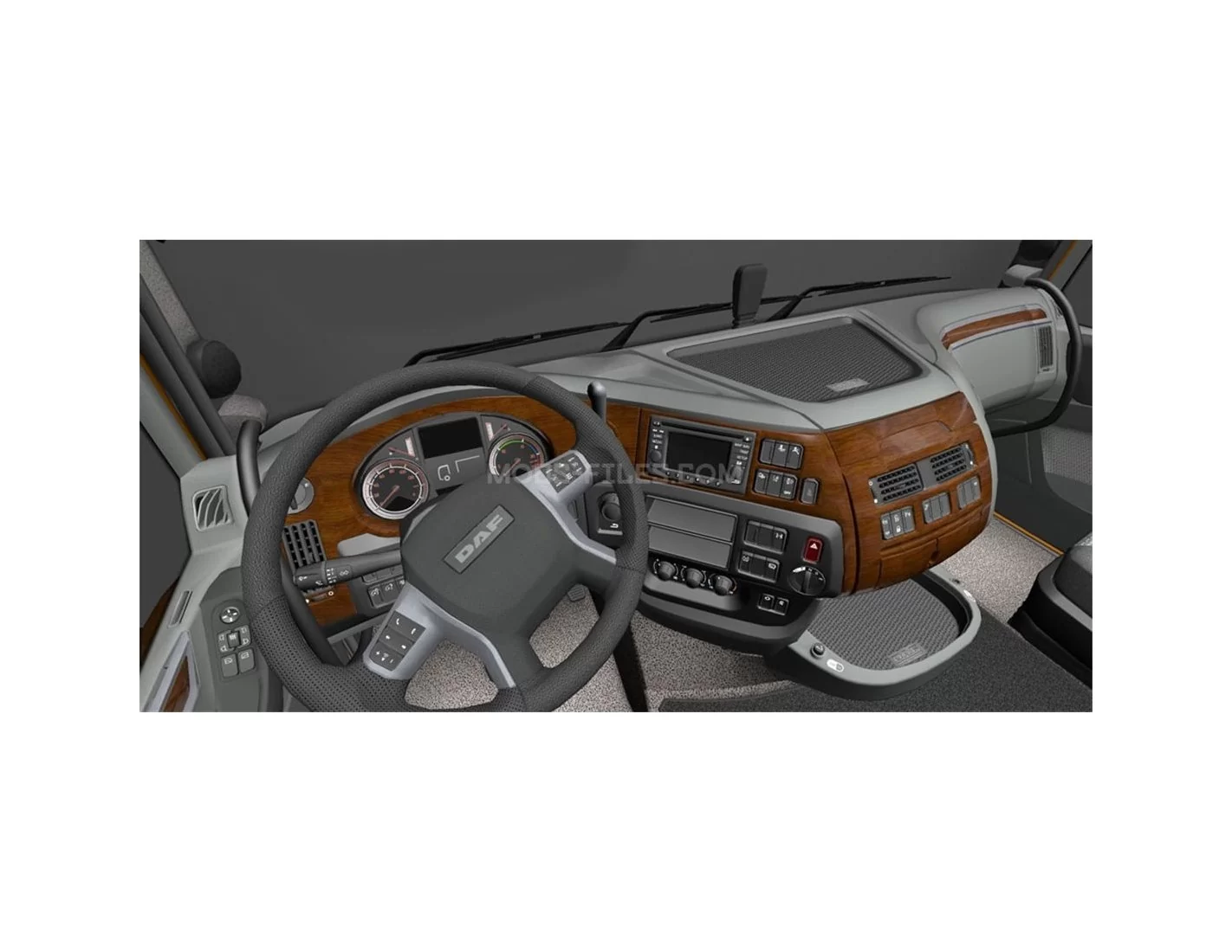 Daf XF 105 01.2006 3M 3D Interior Dashboard Trim Kit Dash Trim Dekor 13-Parts