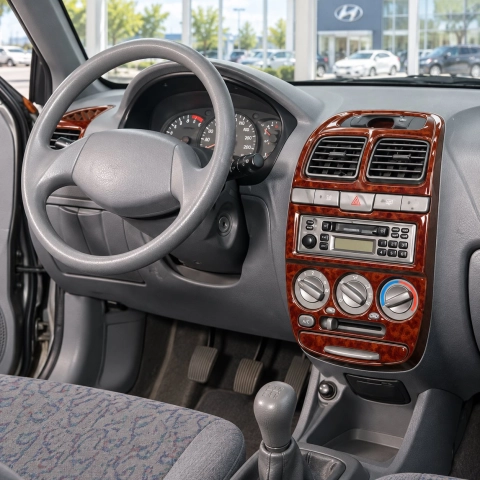 Hyundai Accent 2001-2002 Full Set, 15 delen set interieur dashboard decoratieset dashboard decor