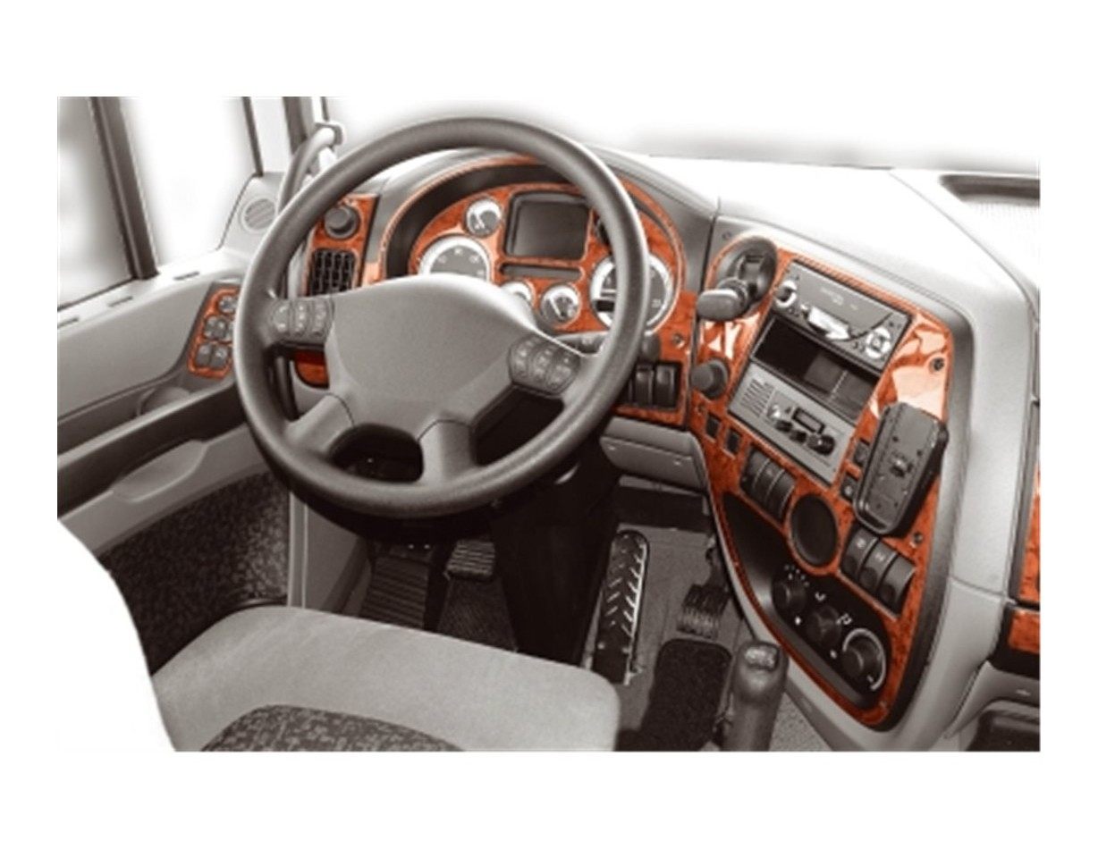 Daf XF 11.02 - 12.05 3D Inleg dashboard Interieurset aansluitend en pasgemaakt op he 18 -Teile