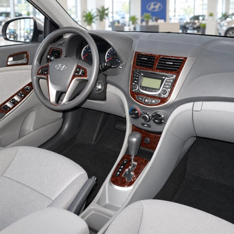 Hyundai Accent 2012-2017 kit rivestimento cruscotto e interni 3D 17 pezzi