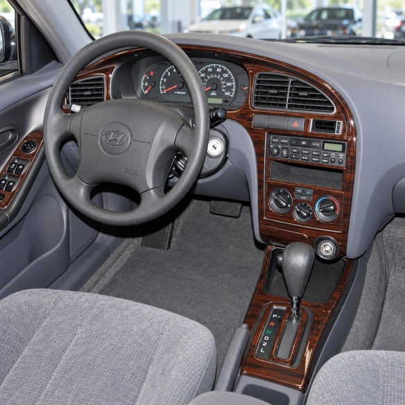 Hyundai Elantra 2004-2007 kit 3D de molduras interiores para salpicadero 10 piezas