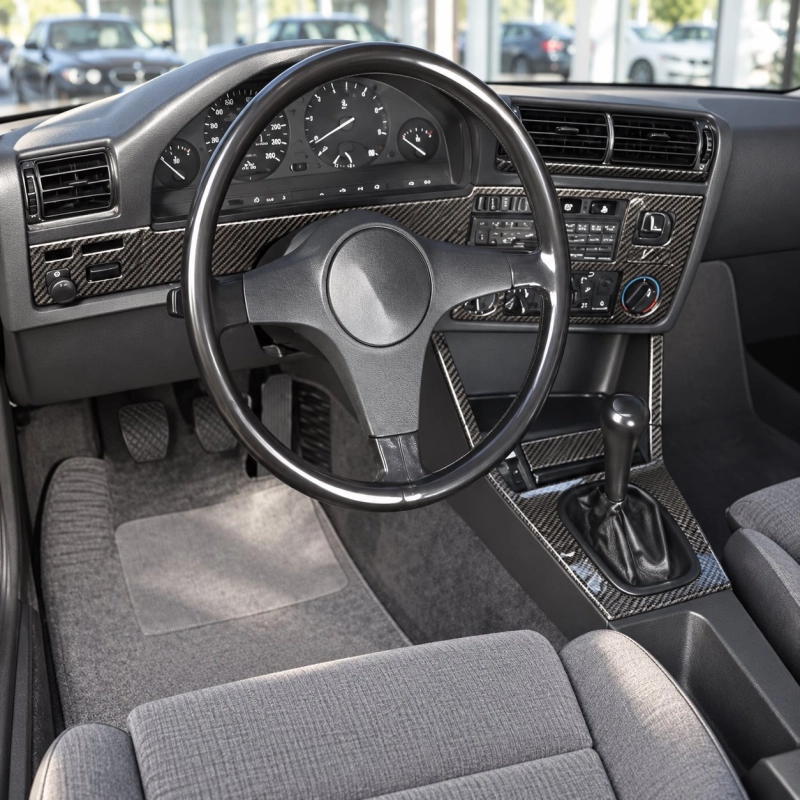 BMW 3 Series E30 1982-1994 kit 3D de molduras interiores para salpicadero 11 piezas