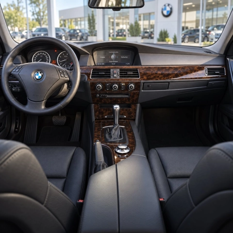 BMW 5-Series E60 2003-2008 3D kit décoration intérieure tableau de bord 17 pièces