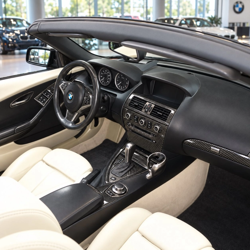 BMW 6-Series E 63 2008-2010 3D interieur dashboard decoratieset dashboard decor 34-delen