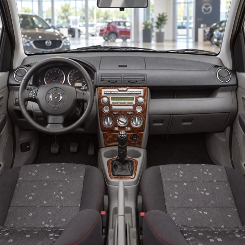Mazda Mazda 2 2003-2006 3D Interior Dashboard Trim Kit Dash Trim Dekor 4-Parts