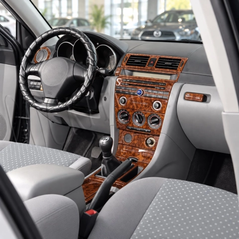 Mazda Mazda 3 2004-2009 kit 3D de molduras interiores para salpicadero 25 piezas