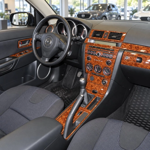 Mazda Mazda3 2004-2009 Automatic Gear, With NAVI Interior Dashboard Trim Kit Dash Trim Dekor