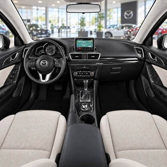 Mazda 3 2014-2018 Interior Dashboard Trim Kit Dash Trim Dekor 44 Parts