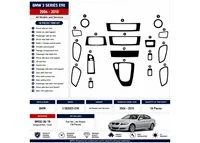 BMW 3 Series E90 2006-2010 kit décor tableau de bord 3D, 18 pièces