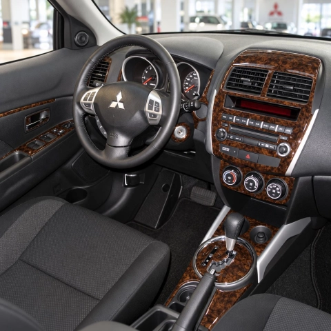 Mitsubishi Asx RVR 2012-in poi kit rivestimento cruscotto e interni 3D 9 pezzi