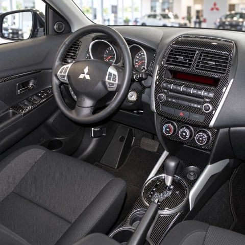 Mitsubishi ASX 2011 kit rivestimento cruscotto e interni 3D 36 pezzi