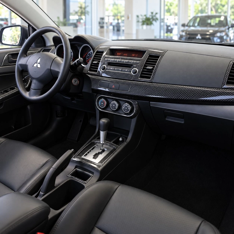 Mitsubishi Lancer-9-2007-2017 interieur dashboard decoratieset dashboard decor 28 delen