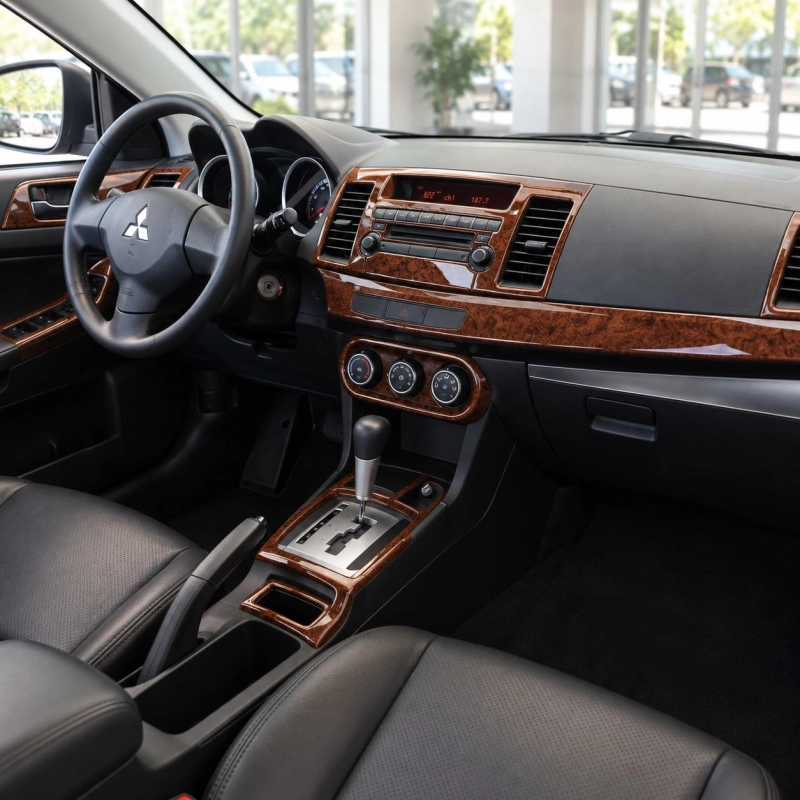 Mitsubishi Lancer-9-2007-2017 kit de molduras interiores para salpicadero 28 piezas