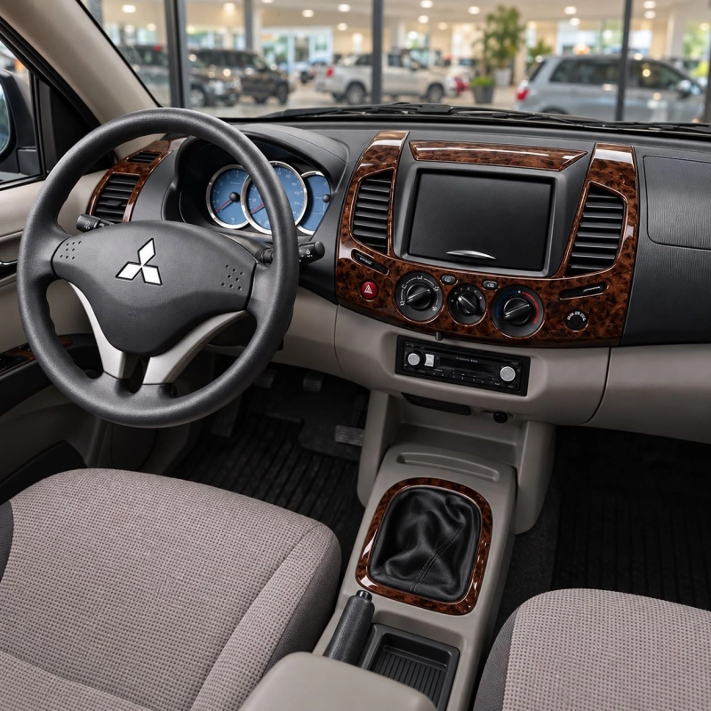 Mitsubishi L 200 4x2 2007-heden 3D interieur dashboard decoratieset dashboard decor 13-delen