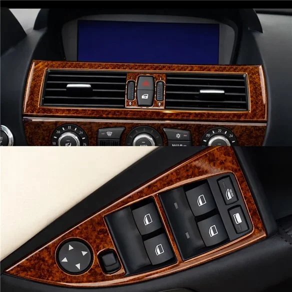 BMW 6-Series E 63 2004-2008 kit décor tableau de bord 3D, 41 pièces
