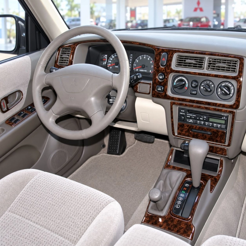 Mitsubishi Pajero Sport 1998-2002 3D Interior Dashboard Trim Kit Dash Trim Dekor 12-Parts