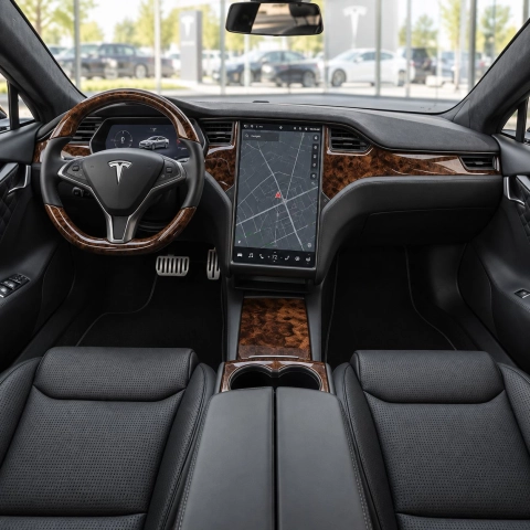 Tesla Model S 2021 Plaid – Designer Trim – Kit completo para interiores