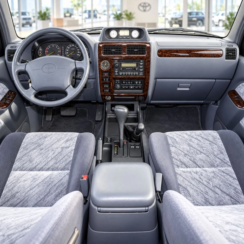 Toyota Prado 2001-2002 3D interieur dashboard decoratieset dashboard decor 18-delen