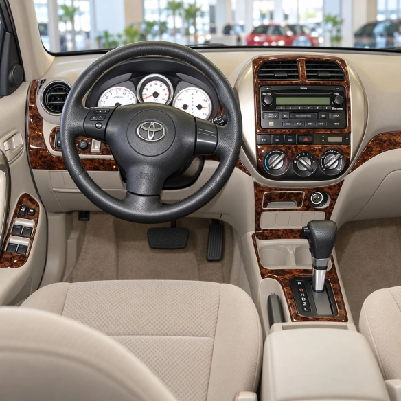 Toyota Rav 4 XA20 2003-2004 kit 3D de molduras interiores para salpicadero 34 piezas