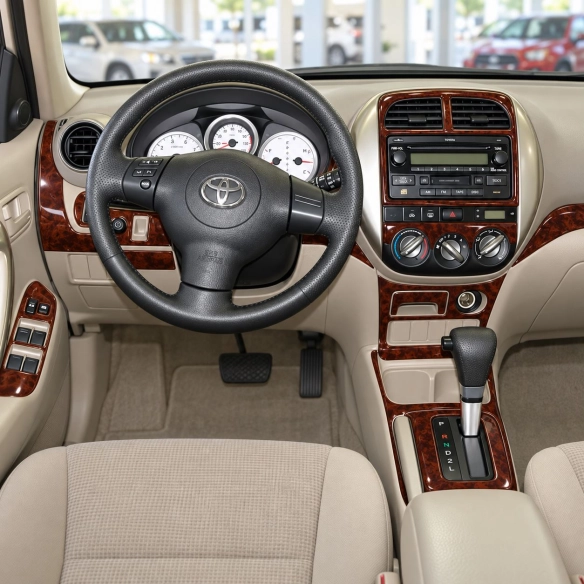 Toyota Rav 4 XA20 2003-2004 3D Cockpit Dekor Interieurleisten Set 34-teilig