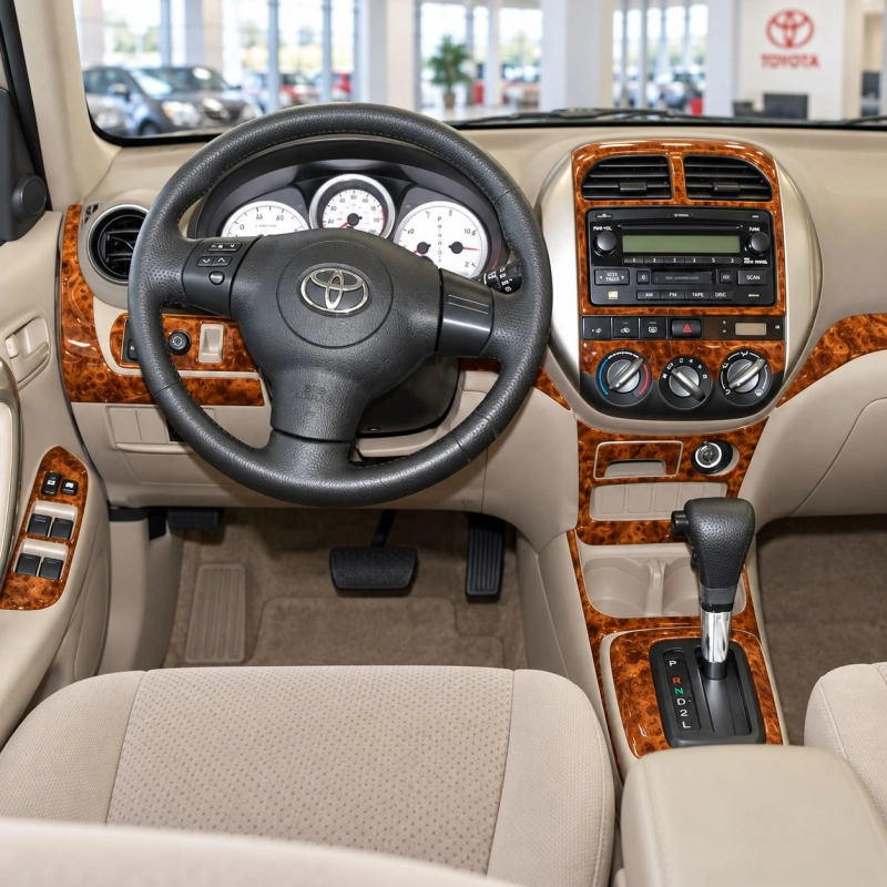 Toyota Rav 4 XA20 2003-2004 3D Cockpit Dekor Interieurleisten Set 34-teilig