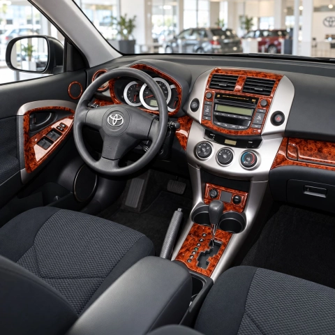 Toyota Rav4 2006 kit rivestimento cruscotto e interni 3D 28 pezzi