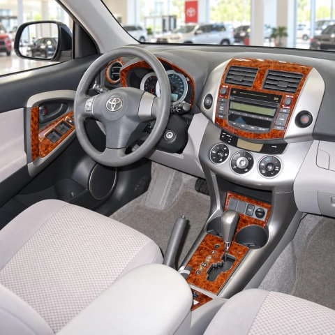 Toyota Rav4 2006 kit rivestimento cruscotto e interni 3D 28 pezzi 2