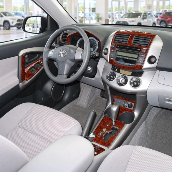 Toyota RAV-4 2006-in poi cambio automatico A / C Controls kit rivestimento cruscotto e interni 3D